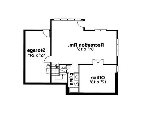Lower Level image of PEARSON House Plan